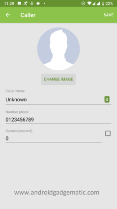 Customize caller details
