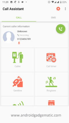 Fake call and SMS app