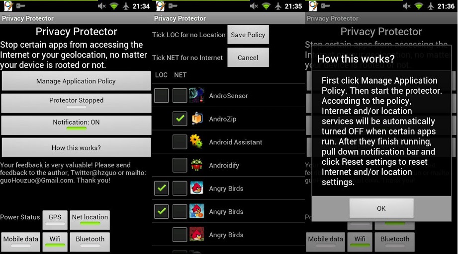 Block Android Apps Permission Using Free Privacy Protector -No Root