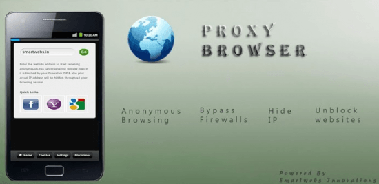 Proxy Browser App