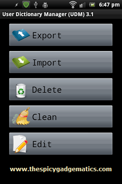 How To Import, Export, Android User Dictionary To SD Card And Delete All Words Easily
