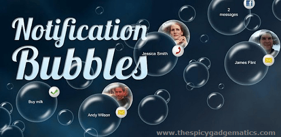 Bubbles Notification With Bubbles Live Wallpaper For Android