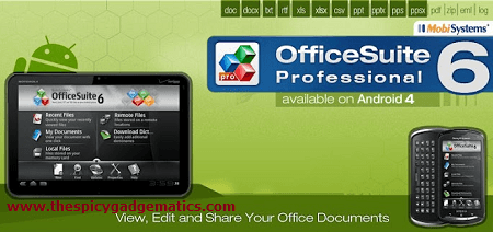 OfficeSuite Pro 6 + (PDF & HD) Now Available For $0.99 In Play Store ( Limited Time)