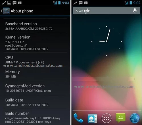 Android 4.1.2 CM10 ROM