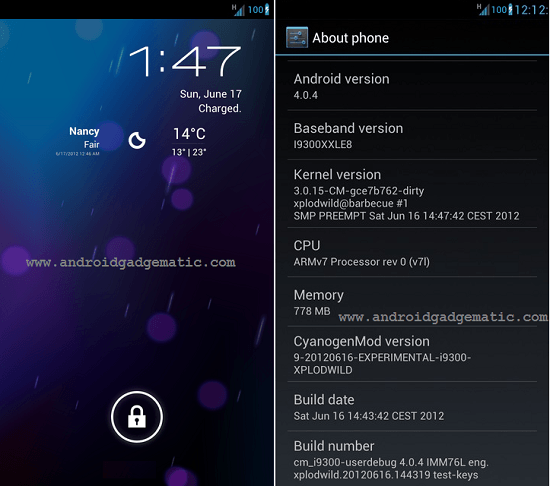Install Samsung Galaxy S3 Android 4.0.4 CM 9.1 ICS Custom ROM