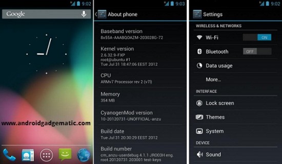 Android 4.1.2 CM10 ROM Xperia Arc