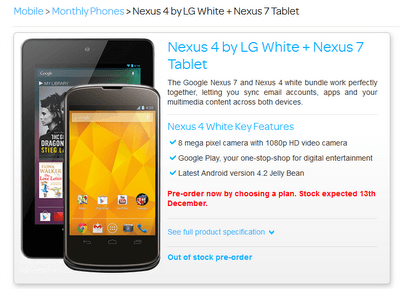 White LG Nexus 4 Available Soon Or A Mistake?