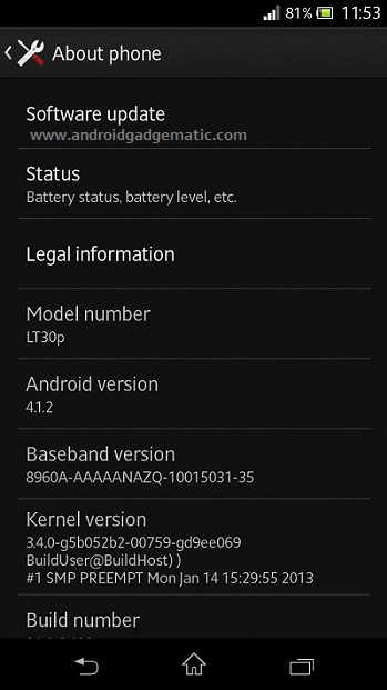 Manually Install Sony Xperia T LT30p Android 4.1.2 Jelly Bean Update [ How to ]