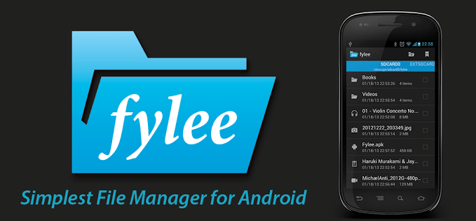 File Manager For Android With Simple Holo UI fylee