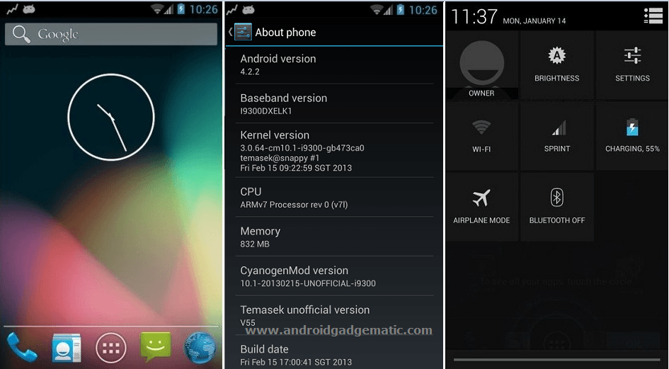 Install Android 4.2.2 Samsung Galaxy S3 CyanogenMod10.1 ROM [ Jelly Bean ]