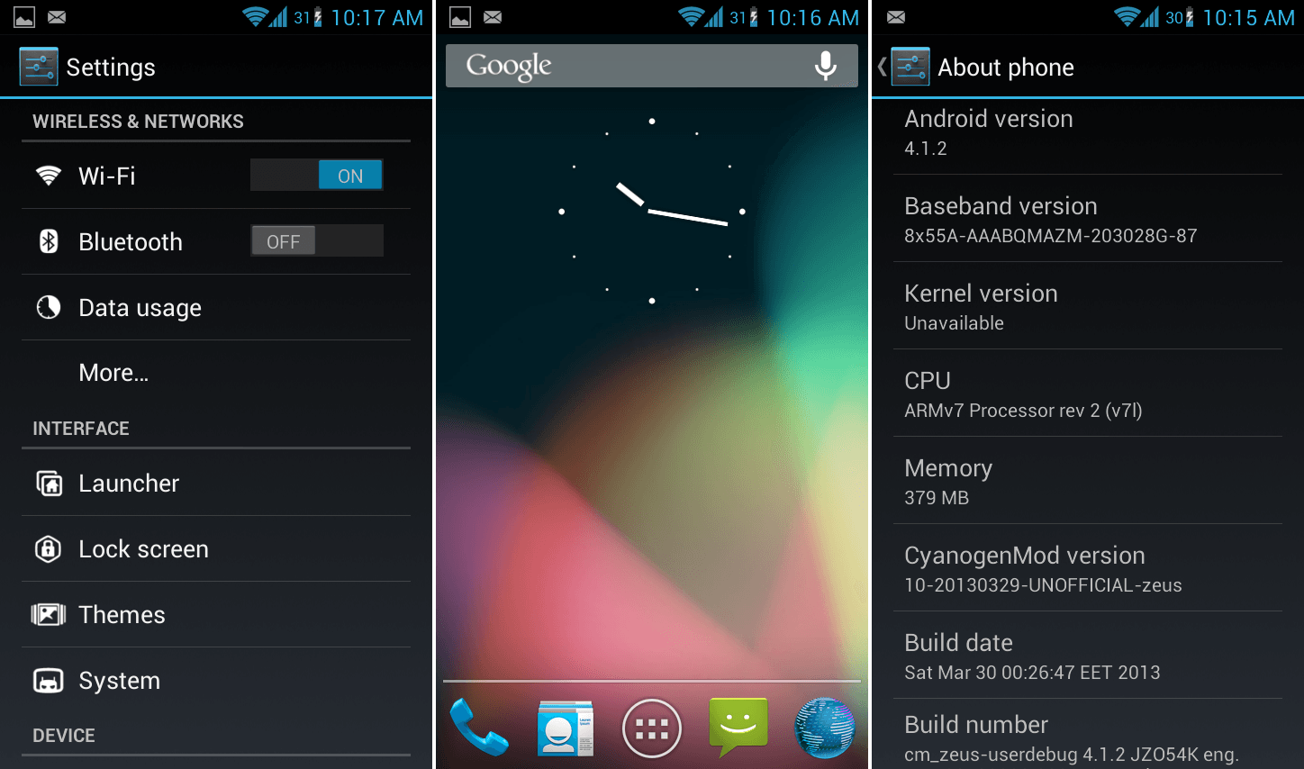 Install Android 4.1.2 Sony Xperia Neo L CyaongenMod 10 Jelly Bean ROM